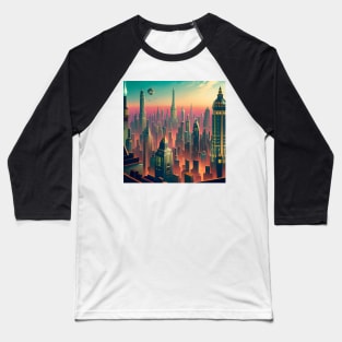 Art deco city art Baseball T-Shirt